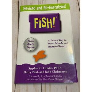 Fish -  Boost Morale Inspirational Hardcover By Lundin, Stephen C VERY GOOD
